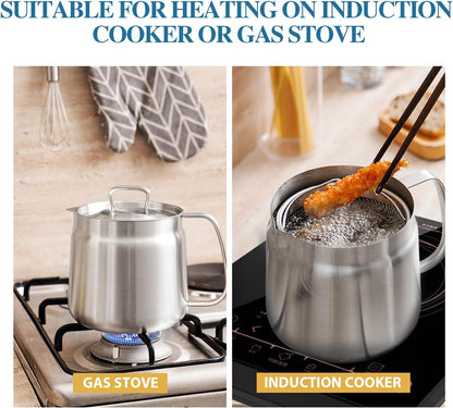 2-in-1 Oil Strainer Pot